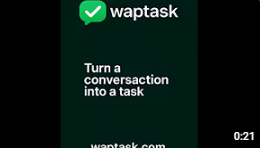 Turn a conversation into a task thumbnail